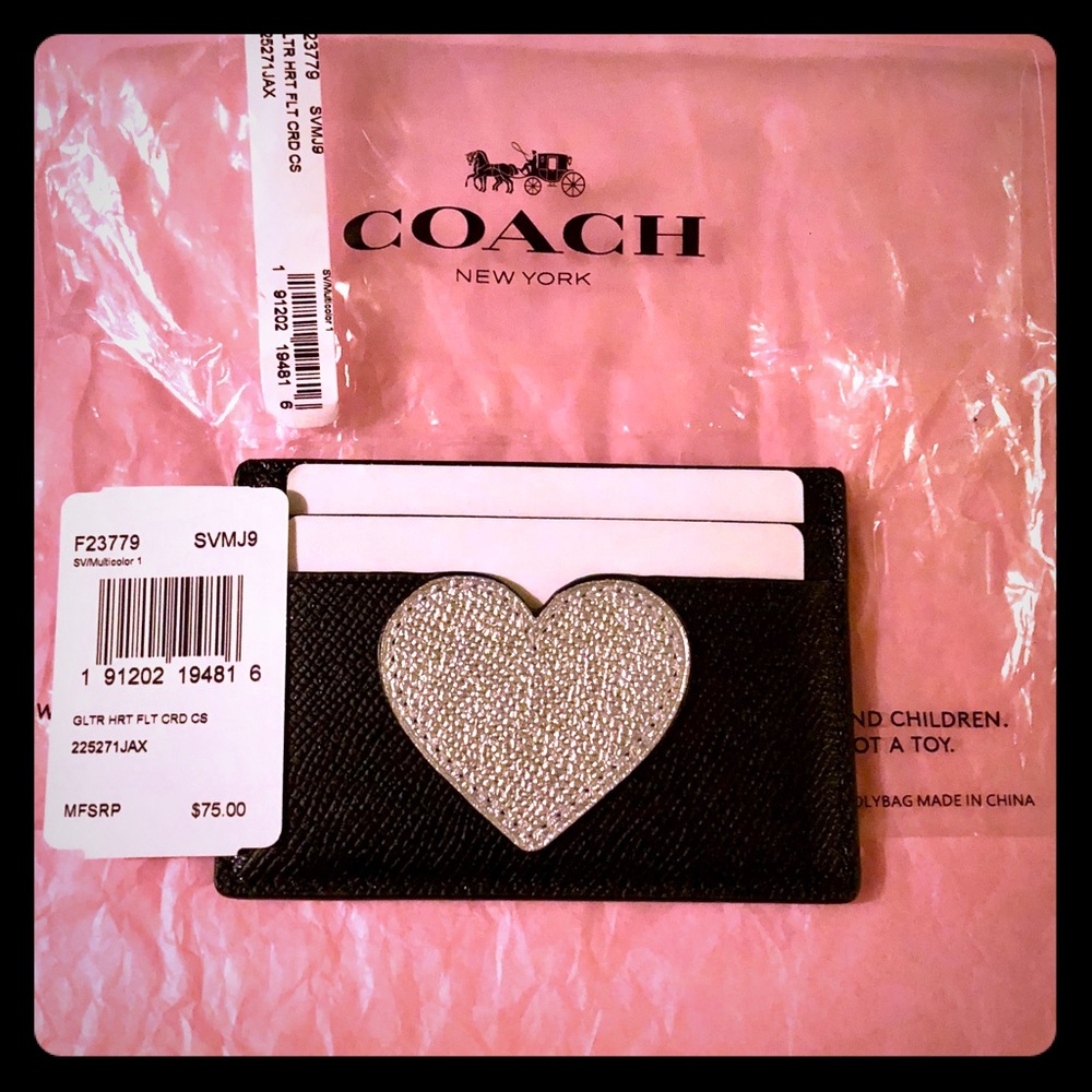 Coach (Rare) Heart ID Case🖤